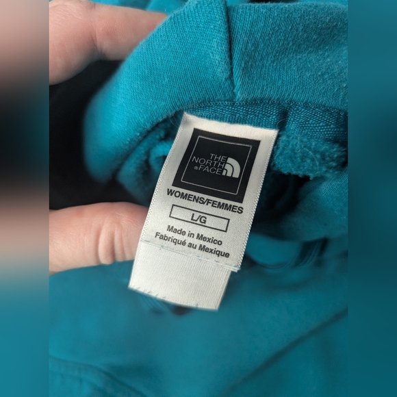 The North Face Hoodie Teal Turquoise Blue Women's Large - Picture 7 of 10